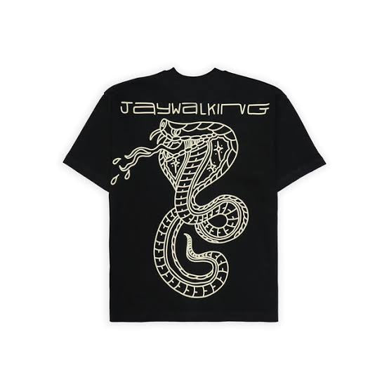 Jaywalking snake black